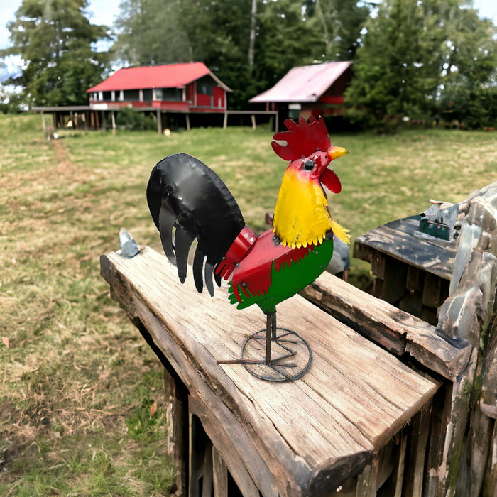 39" Metal Gyro Rooster